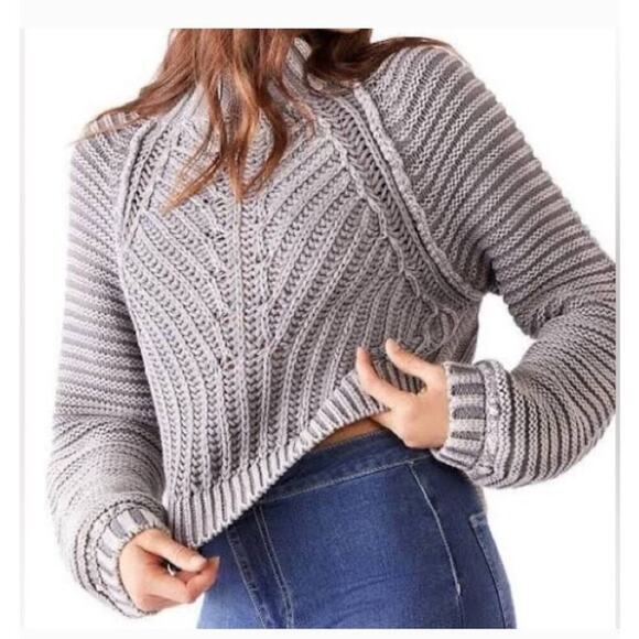 Free People Sweetheart Mock Neck Drop Dolman Sweater Womens Size S - Picture 1 of 10